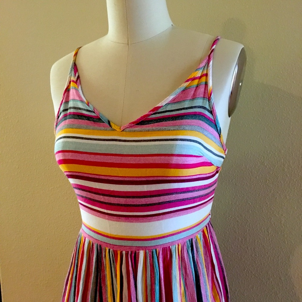 Candy Striped Sumer Dress